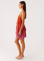 Twin Flame Mini Dress - Orange Gradient