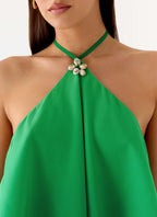 Twin Flame Top - Green Ombre