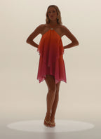 Twin Flame Mini Dress - Orange Gradient