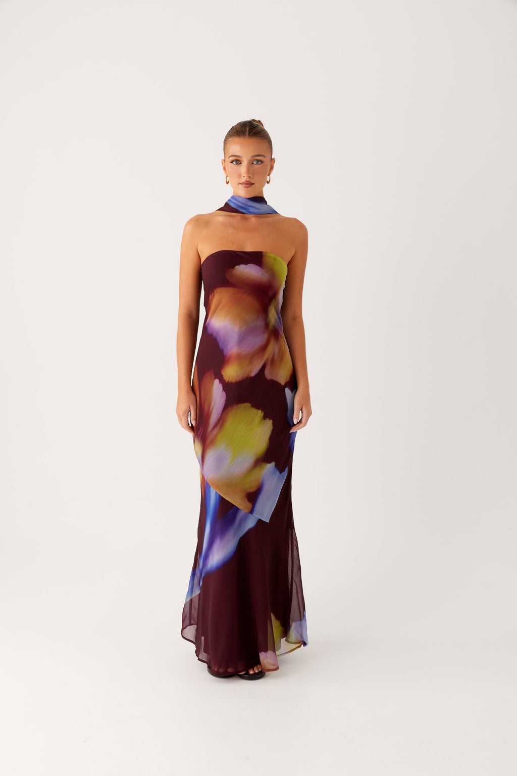 Under The Pagoda Maxi Dress - Dark Floral