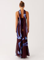 Under The Pagoda Maxi Dress - Dark Floral