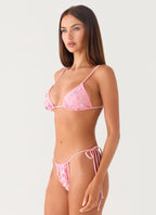 Vada Bikini Top - Pink