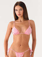 Vada Bikini Top - Pink