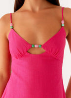 Vander Mini Dress - Fuchsia