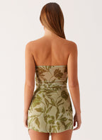 Varona Mini Dress - Jade Fern