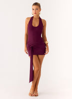 Vedetta Mini Dress - Plum