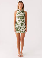 Vianne Mini Dress - Verdant Bloom
