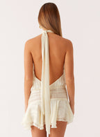 Willow Chiffon Mini Dress - Ivory