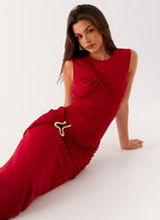 Worldwide Maxi Dress - Raspberry