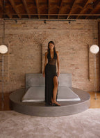 Wrenna Halter Neck Maxi Dress - Black