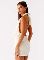 You Make Me Feel Mini Dress - Ivory