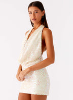 You Make Me Feel Mini Dress - Ivory