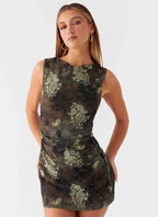 Zella Mini Dress - Cyber Floral