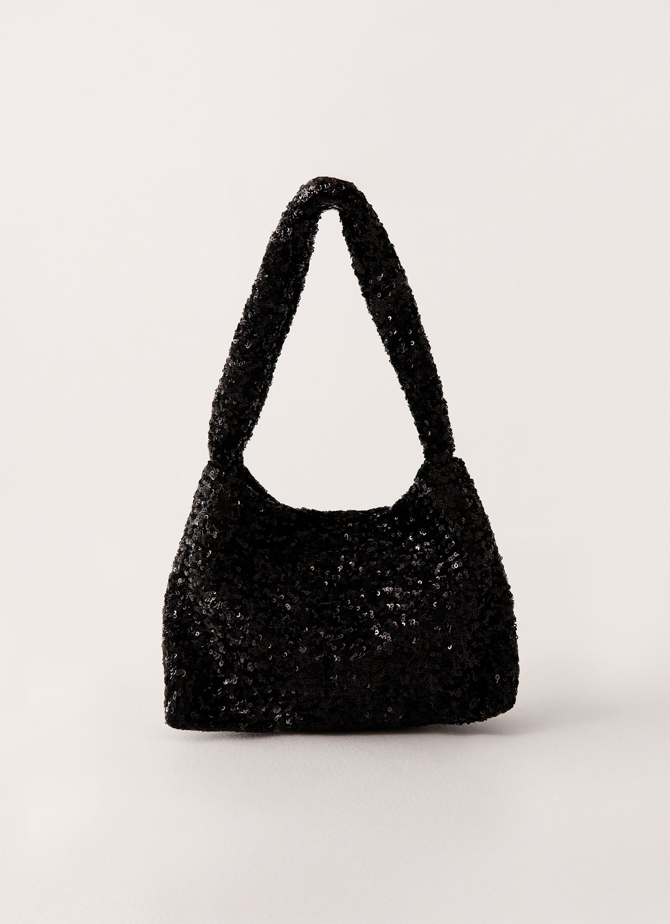 Zinzi Sequin Shoulder Bag - Black