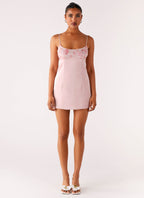 Zion Beaded Mini Dress - Pink