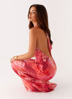 California Maxi Dress - Flamingo Fling